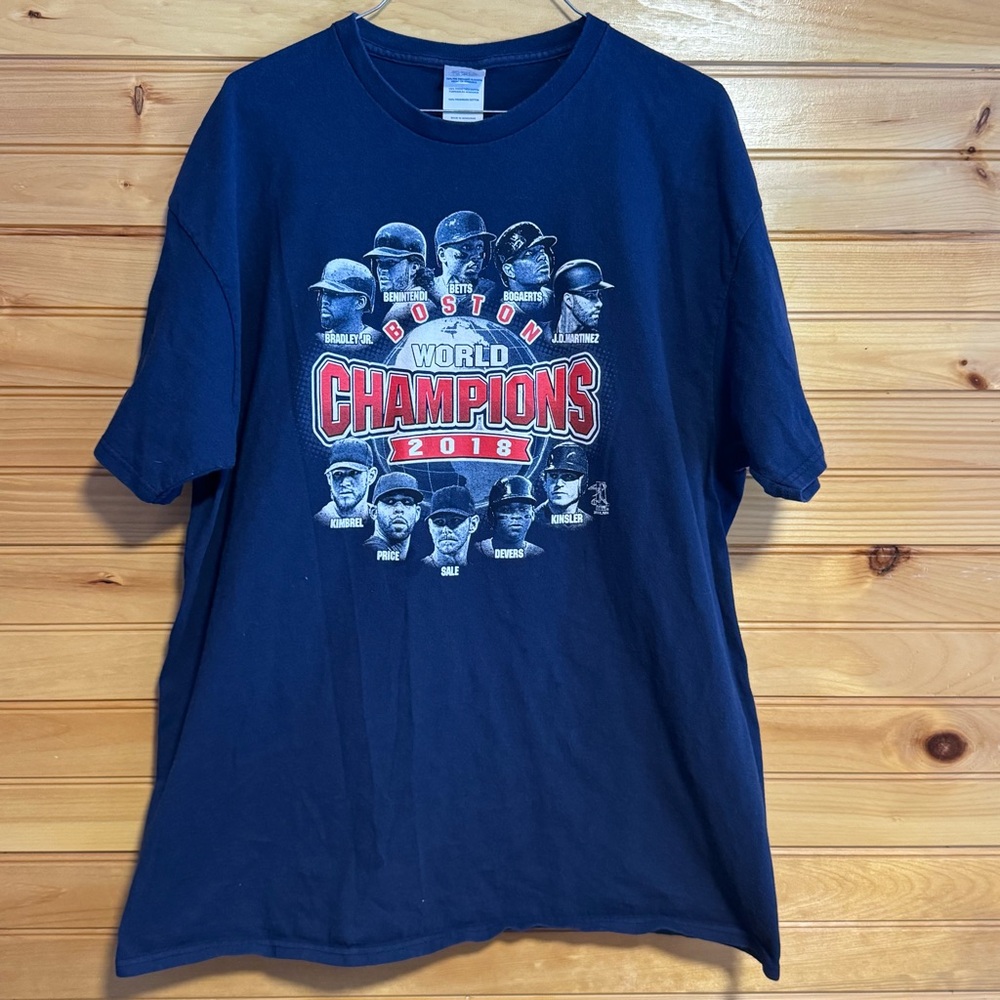 Boston Red Sox World Champions 2018 Blue T-Shirt XL